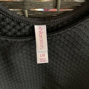 Black crop top new w/o tags.